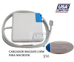 Cargador Apple magsafe 2 85w MacBook Pro 15" 2012-2014 Mac book pro Retina 15" 17"  A1398 a1424 triple AAA