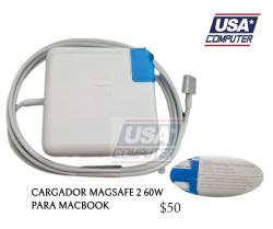 Cargador Apple magsafe 2 60w Mac book pro retina 13" a1435 a1425 a1502 Mac book air 11" y 13"  mid 2012 triple AAA