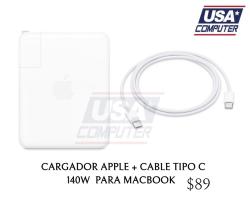Cargador Apple para Macbook Air / Pro Retina de  M1-M2-M3 13" 15" 14" 15" 16" 2018-2024